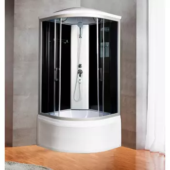 Душевая кабина River Desna XL 90x90 10000006150 стекло тонированное, профиль матовый хром