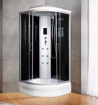 Душевая кабина River Dunay 100/24 TH стекло тонированное, профиль хром матовый