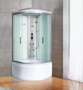 Душевая кабина River Dunay 100/44 MT стекло матовое, профиль хром матовый