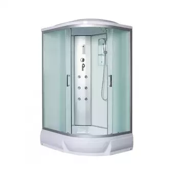 Душевая кабина River Dunay 110/80/24 MT L стекло матовое, профиль хром матовый