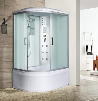 Душевая кабина River Dunay 110/80/44 MT R стекло матовое, профиль хром матовый