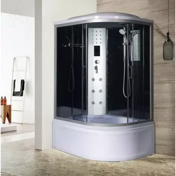 Душевая кабина River Dunay 120/80/44 TH L стекло тонированное, профиль хром матовый