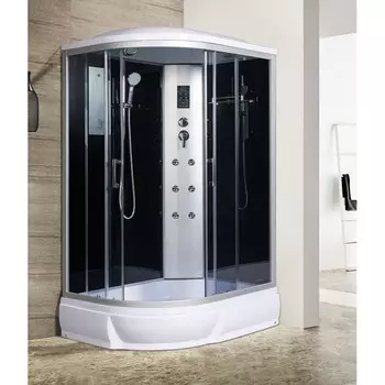 Душевая кабина River Dunay 120/90/24 R ТН стекло тонированное, профиль хром матовый