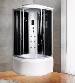 Душевая кабина River Dunay 90/44 TH стекло тонированное, профиль хром матовый