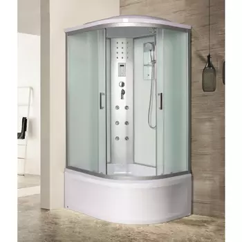 Душевая кабина River Dunay XL 120/90/44 MT L стекло матовое, профиль матовый хром