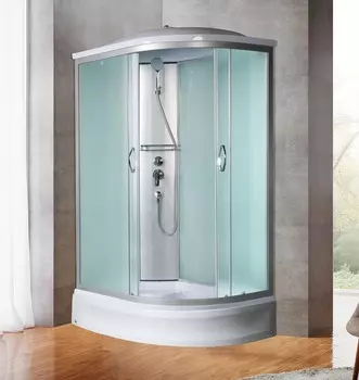 Душевая кабина River Nara 110/80/24 МТ L стекло матовое, профиль хром матовый