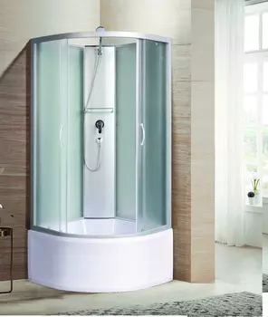 Душевая кабина River Nara Б/К XL 100х100 10000006203 без крыши, стекло матовое, профиль матовый хром