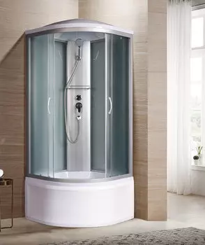 Душевая кабина River Nara XL 90х90 10000006213 стекло матовое, профиль матовый хром