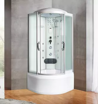 Душевая кабина River Temza 100/44 MT (10000001270) стекло матовое, профиль хром матовый, с поддоном