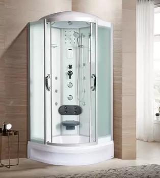 Душевая кабина River Temza 90/24 MT стекло матовое, профиль хром матовый