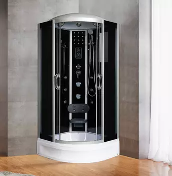 Душевая кабина River Temza 90/24 TH стекло тонированное, профиль хром матовый