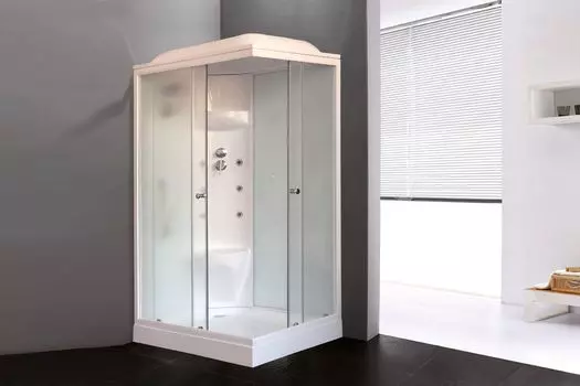 Душевая кабина Royal Bath 120х80 RB 8120HP7-WC L стекло матовое, профиль белый