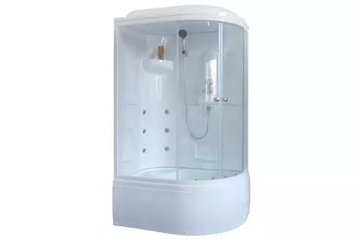 Душевая кабина Royal Bath 120х80 RB 8120ВК2 L стекло прозрачное, профиль белый