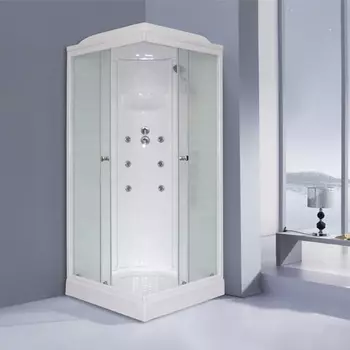 Душевая кабина Royal Bath 80х80 RB 80HP7-WC стекло матовое, профиль белый