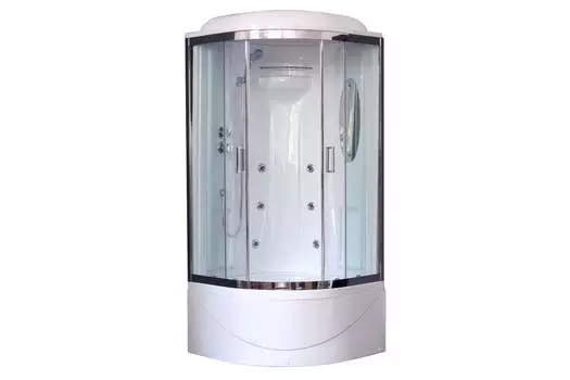 Душевая кабина Royal Bath 90х90 RB 90BK2-T-СН стекло прозрачное, профиль хром