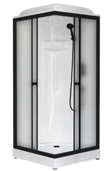 Душевая кабина Royal Bath 90х90 RB 90HP1-M-BL стекло матовое, профиль черный