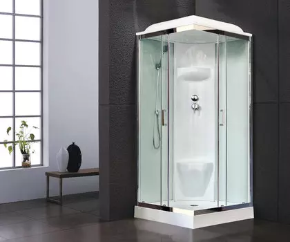 Душевая кабина Royal Bath 90х90 RB 90HP6-WT-CH стекло прозрачное, профиль хром