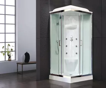 Душевая кабина Royal Bath 90х90 RB 90HP7-WT-CH стекло прозрачное, профиль хром