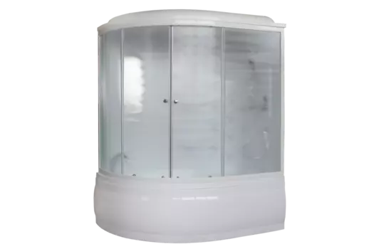 Душевой бокс Royal Bath 140х95 RB140ALP-C-R стекло матовое, профиль белый