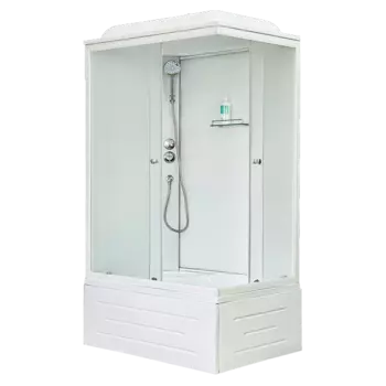 Душевая кабина Royal Bath BP 100х80 RB8120BP5-WC-L стекло матовое, профиль белый