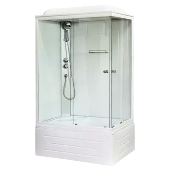 Душевая кабина Royal Bath BP 120х80 RB8120BP5-WT-L стекло прозрачное, профиль белый