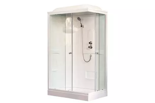 Душевая кабина Royal Bath HP 120х80 RB8120HP1-T-L левая, стекло прозрачное, профиль белый