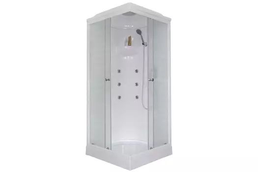 Душевая кабина Royal Bath HP 80x80 RB80HP2-M стекло матовое, профиль белый