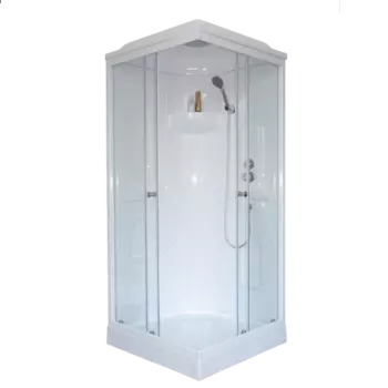 Душевая кабина Royal Bath HP 90х90 RB90HP1-T стекло прозрачное, профиль белый