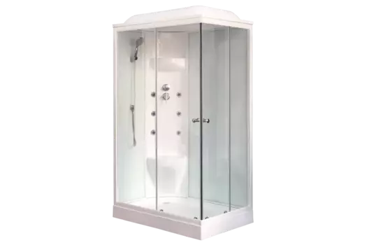 Душевая кабина Royal Bath 120х80 RB 8120HP7-WT L стекло прозрачное, профиль белый