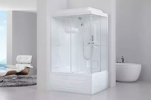Душевая кабина Royal Bath 120х80 RB 8120ВРI L стекло прозрачное, профиль белый