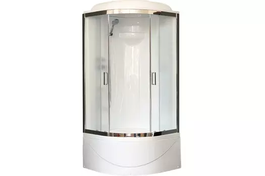 Душевая кабина Royal Bath 90х90 RB 90BK1-M-СН стекло матовое, профиль хром