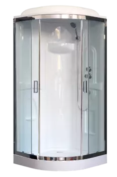 Душевая кабина Royal Bath 90х90 RB 90HK1-T-СН стекло прозрачное, профиль хром