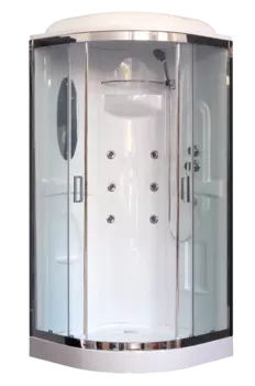 Душевая кабина Royal Bath 90х90 RB 90HK2-Т-CH стекло прозрачное, профиль хром