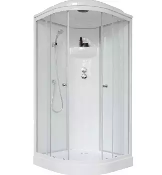 Душевая кабина Royal Bath 90х90 RB 90HK6-WT стекло прозрачное, профиль белый