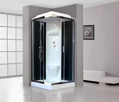 Душевая кабина Royal Bath 90х90 RB 90HP6-BT-CH стекло прозрачное, профиль хром