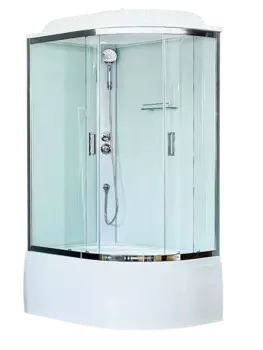 Душевая кабина Royal Bath ВК RB8120BK5-WT-CH-L 120x80