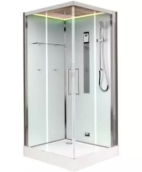 Душевая кабина Timo Premium 100x100 NURA H-516 стекло прозрачное, профиль хром