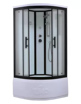 Душевая кабина Timo Standart 100x100 T-6600BF стекло матовое, профиль черный