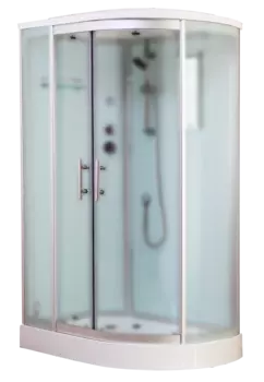 Душевая кабина Timo Standart 120х85 T-6602 Silver Fabric L стекло матовое, профиль хром