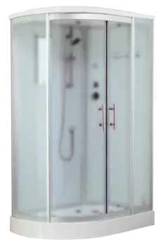 Душевая кабина Timo Standart 120х85 T-6602 Silver Fabric R стекло матовое, профиль хром