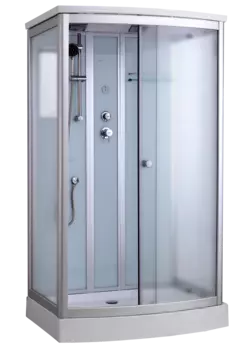 Душевая кабина Timo Standart 120х90 T-6615 Silver Fabric стекло матовое, профиль хром