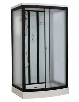 Душевая кабина Timo Standart 120x90 T-6615BF стекло матовое, профиль черный