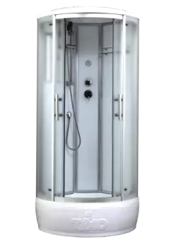 Душевая кабина Timo Standart 80х80 T-6680 Silver Fabric стекло матовое, профиль хром