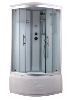 Душевая кабина Timo Standart 90х90 T-6690 Silver Fabric стекло матовое, профиль хром