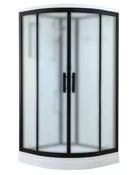 Душевая кабина Timo Standart 90x90 T-6609BF стекло матовое, профиль черный