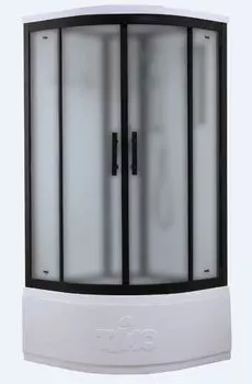 Душевая кабина Timo Standart 90x90 T-6690BF стекло матовое, профиль черный