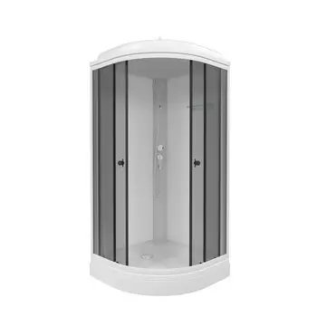 Душевая кабина Тритон Грэй 90x90 Щ0000066462 стекло тонированное, профиль черный