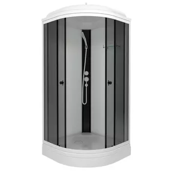 Душевая кабина Тритон Грэй 90x90 Щ0000067300 стекло тонированное, профиль черный