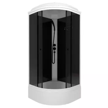 Душевая кабина Тритон Грэй 90x90 Щ0000067303 стекло тонированное, профиль черный