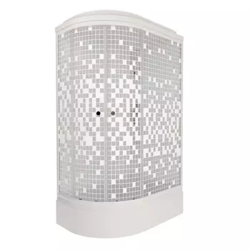 Душевая кабина Тритон Коралл 120х80 В Щ0000061820 правая, стекло мозаика, профиль белый